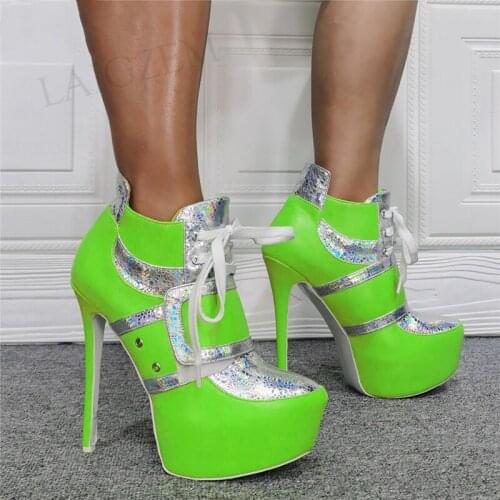 DOBANER SUPER Women Ankle Platform Boots Comfortable Stiletto Heels Unisex Casual Shoes Woman Designed Plus Size 43 44 47 50 52