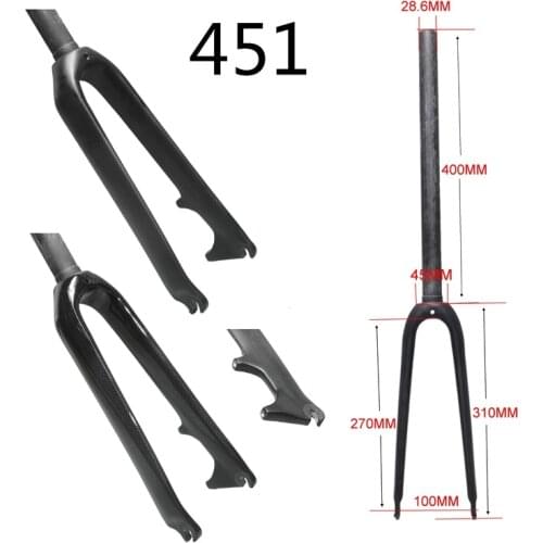 2017 new carbon-fiber bike forklift fork Folding fork 20in forks