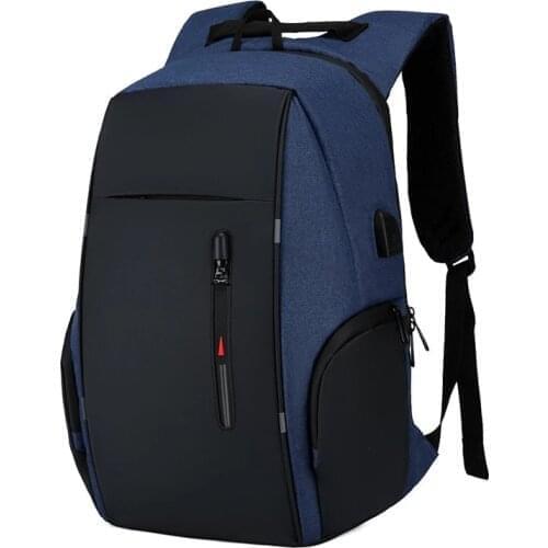 2021 New Waterproof Schoolbags Business 15.6 16 17 Inch Laptop Backpack USB Notebook School Men Anti Theft School Backpack