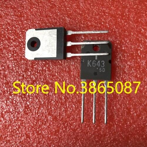 2SK643 K643 TO-3P POWER MOSFET TRANSISTOR MOS FET TUBE 10PCS/LOT ORIGINAL NEW