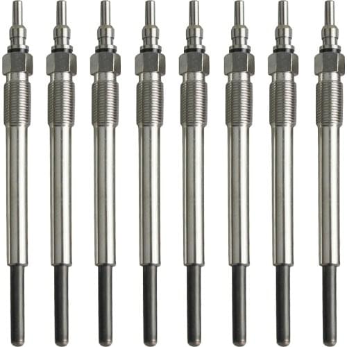 8pcs Glow Plug Fits for 1995-2003 Ford F250 F350 F450 w/7.3L Diesel Replaces F4TZ-12A342-BA DRX00138 ZD11111137G 80033190 GP107