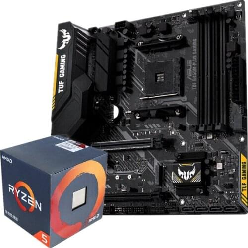 AMD R5 2600 3.6 GHz 6 Core 12 Thread CPU Process Asus B450M-P Gaming Motherboard Socket AM4 DDR4 For Gaming Desktop