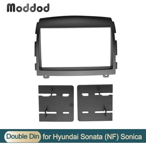 Double Din Car Radio fascias for HYUNDAI Sonata Sonica 2004-2008 Stereo Panel Dash Mount Kit Refitting Surround Bezel 2 Din