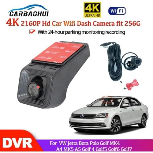 4K HD 2160P night vision Car DVR Dash Camera Video Recorder camera For Volkswagen Jetta Bora Polo Golf5 MK4 A4 MK Golf 6 7 A5 A4