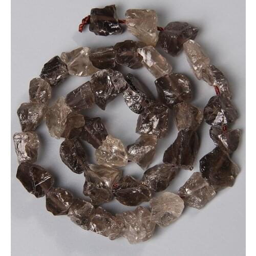 Natural Irregular Stone Beads Raw Smoky Quartzs Crystal 7-11MM Loose Spacer Beads Chips For Jewelry Making DIY Bracelet Necklace
