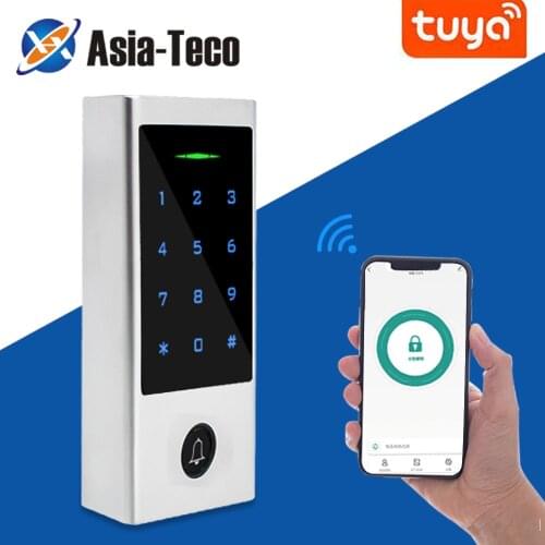 Tuya wifi bluetooth keyless door lock Waterproof Fingerprint Access Control Standalone Keypad Finger RFID Card Door Entry