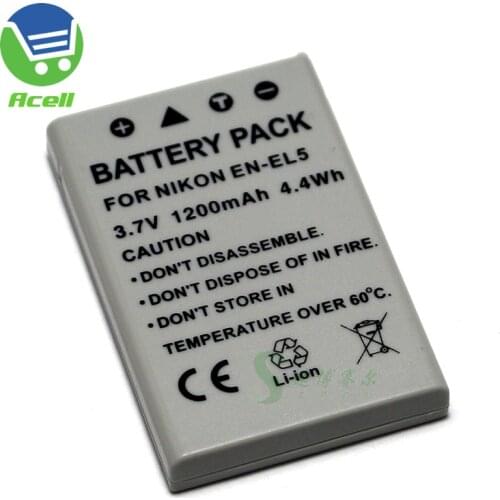 EN-EL5 Battery for Nikon COOLPIX P530 P520 P510 P500 P5000 P5100 P6000 P80 P90 P3 P4 P100 S10 7900 5900 5200 4200 3700 Camera