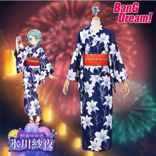 Cosplay Costume Anime Bang Dream! Hikawa Sayo Roselia Dresses Christmas Halloween Free shipping CG867ZT