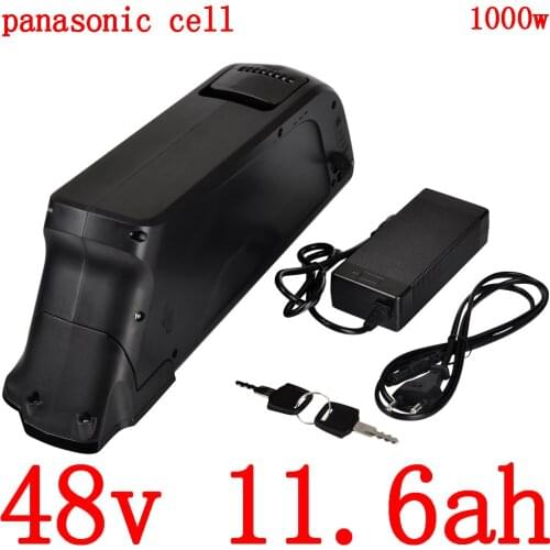 48V 500W 750W 1000W battery pack 48V 12AH lithium ion battery use panasonic cell 48V 11.6AH electric bike battery with charger