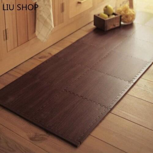 LIU foam puzzle carpet thickening children crawling pad bedroom living room non slip mat household stitching floor rug 30*30*1cm