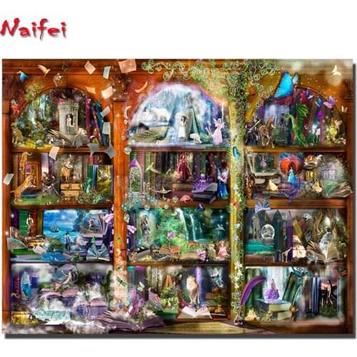 5D DIY Full Square/Round Drill Fantasy fairytale landscape diamond painting mosaic embroidery 3D Cross Stitch Kits Home Decor