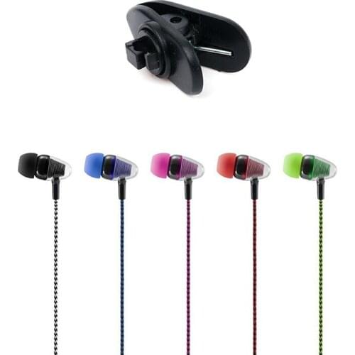 In-ear Headphones With Bass-stereo Braided Earphones Without Wheat For Mobile Phones With 3.5 Mm Audio Jacks Support Dropship