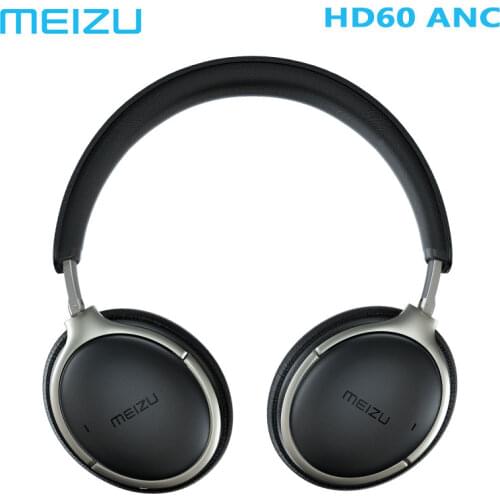 Origina Meizu HD60 ANC Headphone Leather headband Wireless Hi-Res Type-C Bluetooth 5.0 Noise Cancelling High Quality Earphones