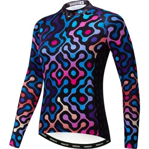 2021 Autumn Women Cycling Jersey Long Sleeve Mountain Spring MTB Bike Clothing Female Pro Team Cycling Clothes Road Bicycle Top