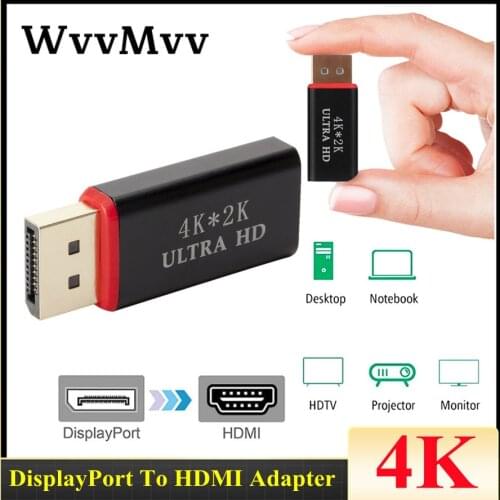 DisplayPort to HDMI-compatible Adapter Converter Display Port Male DP to Female HD TV Cable Adapter Video Audio For PC TV