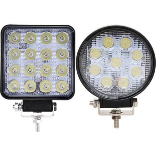 4inch 48W 27W Work Light Bar LED Fog Driving Roof Light for Offroad Car Vehicle Truck Tractor Boat Trailer 4x4 SUV ATV DC12V