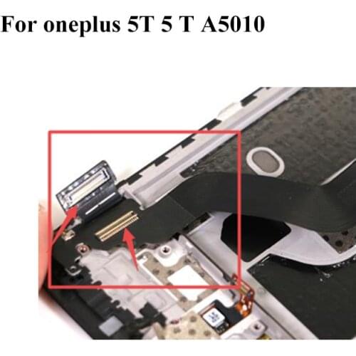 2pcs FPC connector For oneplus one plus 5T 5 T A5010 LCD display screen on Flex cable on mainboard motherboard For oneplus5T