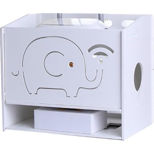 DIY Detachable Desktop Router Box Office Wireless Wifi Router Storage Boxes, Mini DVD Player Holder Stand, TV Set Top Organizer