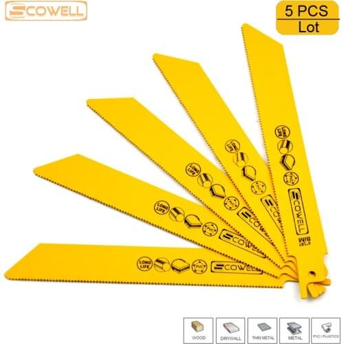 30% Off Bi-metal 6 inch 18TPI reciprocating saw blades For Meta Cutting DIY Power Tools Demolition Machine Sabre Saw Blades