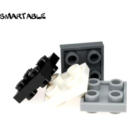 Smartable Plate 2x2 with Studs On Bost Sides Building Blocks MOC Parts Toy For Kids Compatible Major Brands 50pcs/Lot