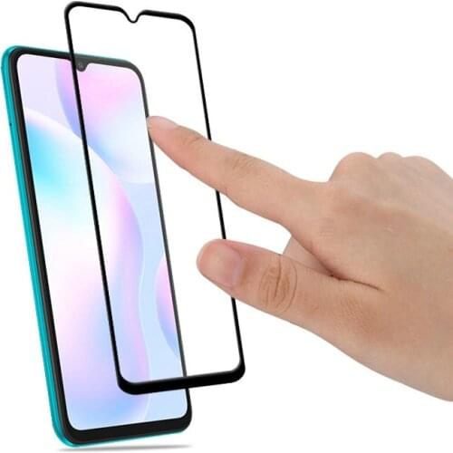 For Xiaomi Redmi 9A Redmi 9AT Redmi 9i Full Glue Cover Tempered Glass Screen Protector for Xiaomi Redmi 9C NFC Film