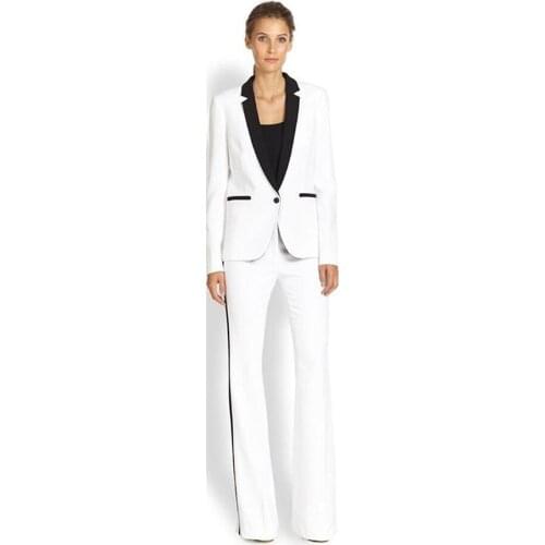 Women Suits Business Pant Suits for Women Plus Size Custom Made Ladies Pantsuit Blazer+Pants for Work Pantsuit for Wedding Party