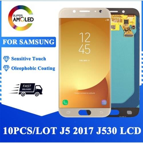 10PCS/LOT Original 5.2'' LCD Screen For Samsung Galaxy J5 PRO 2017 J530 J530F LCD Display Touch Screen Digitizer Assembly Parts