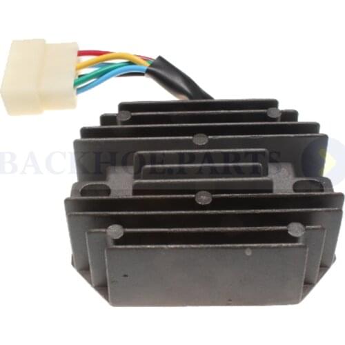 12V Voltage Rectifier Regulator 6 Wire 15531-64601 for Kubota Tractor B1550 B1700 B2100 B2320 B2400 B2650 B3030 B3200 B3350
