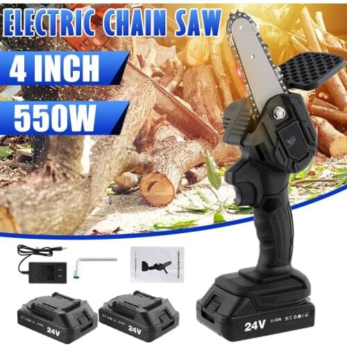4 Inch Rechargeable Electric Saw Portable Mini Saw Cordless Pruning Saw Used for Garden Trimming Logging Woodworking Garden Tool