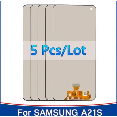 5Piece/lot SUPER AMOLED LCD For Samsung Galaxy A21s A217 LCD Display Touch Screen Digitizer For Samsung A21s lcd screen 100%test