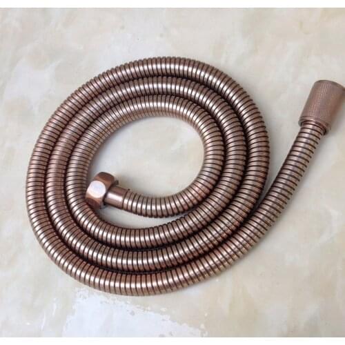 59" (150CM) Vintage Antique Red Copper Bath Fitting hand shower Hose 1/2" Connection Bathroom Accessory aba699