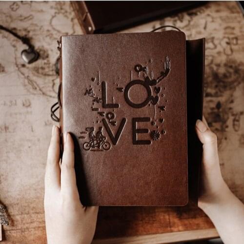 Vintage Album This Loose-leaf Pu Leather Album Creative Viscose DIY Photo Album Scrapbook Paper Note Pad