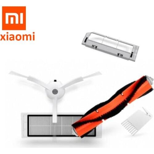 100% Original XIAOMI MI Robot Vacuum Part Pack Side Brush X2PC HEPA Filter X2PC, Main Brush X1PC, Cleaning Tool X1PC New