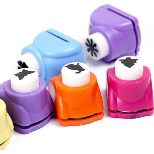 Children Diy Make Toys Flower Embossing Picture Paper Cutter Furador Eva Hole Puncher Punch Scrapbooking Tools Medium1.3 - 1.5cm