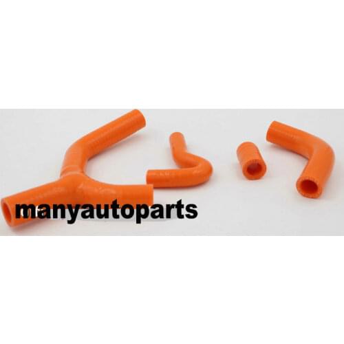 Silicone Radiator Y Hose Kit For KTM 450EXC-R EXC-R 530 EXC 07-10 2007-2010 ORANGE