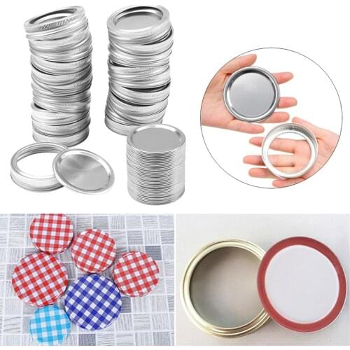 24x Mason Jar Lids Leak Proof Sealing Tinplate Food Keeping Fresh Mason Canning
