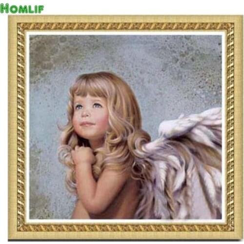 Wall Pictures For Living Room Diamond Painting Fairy Angel Diamond Cross Stitch Square&round Diamond Sets Unfinished Decorative