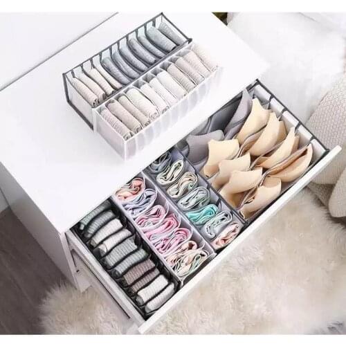 NEW Underwear Bra Organizer Storage Box Drawer Closet Organizers Boxes For Underwear Scarfs Socks Bra Foldable drawer organizer