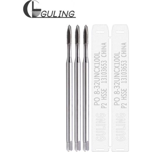 HSSE Long Shank 100MM Spiral Pointed tap UNC 4-40 6-32 8-32 1/4-20 5/16-18 3/8-16 Fine Thread UNF 10-32 3/8-24 thread Taps