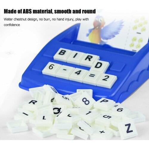 Matching Letter Game Spelling Reading English Alphabet Math Letters Card Match Game Children Pre-school Learning Language Toys