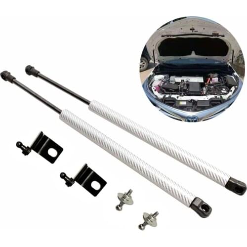 For Toyota Corolla E160 E170 E180 2012-2019 Front Hood Bonnet carbon fiber Gas Struts Shock Damper Lift Supports Absorber