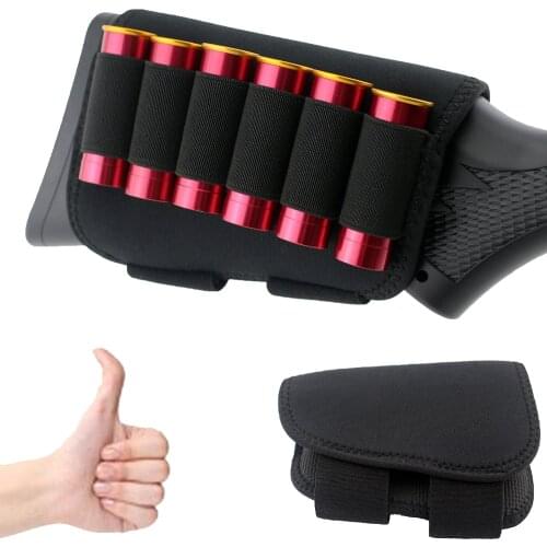 16 x 10 CM hunting Cartridge Belt Airsoft Tactical 6 Shots 12 20 Gauge Shot gun Shell Bandolier Ammo Holder Military Holster