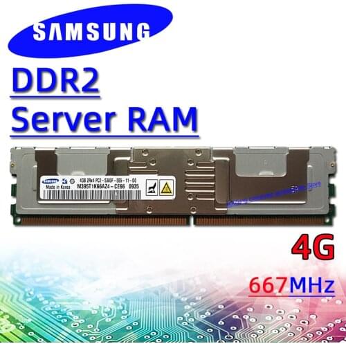 Samsung ddr2 4GB 667MHz Server Memory ECC RAM PC2 5300F B-DIMM 8GB