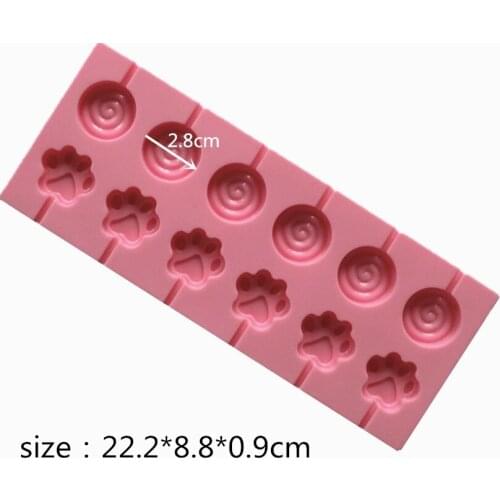 Cute Round and Claws Silicone Lollipop Molds Jelly and Candy Molds Cake Mold Variety Cake Decorating Form Silicone Bakeware