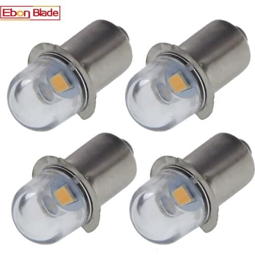 4Pcs Warm White P13.5s Pr2 Pr3 LED Bulb 2835 1SMD Flashlight Torch Replace Head Light Energy Saving Work Lamp 3V 4.5V 6V 12V 18V