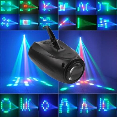LED Small Airship 64 RGBW Color Changing 10W Moonflower Lighting Magic Pattern Stage Lights Projector for KTV Pub Club Party