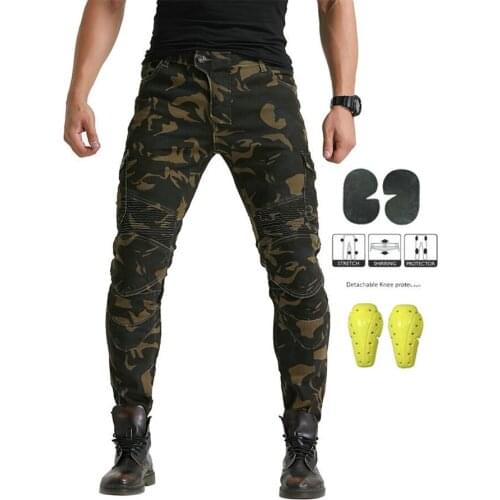 Outdoor riding motorcycle jeans protective gear equipment protection safety pants camouflage jeans new 2021