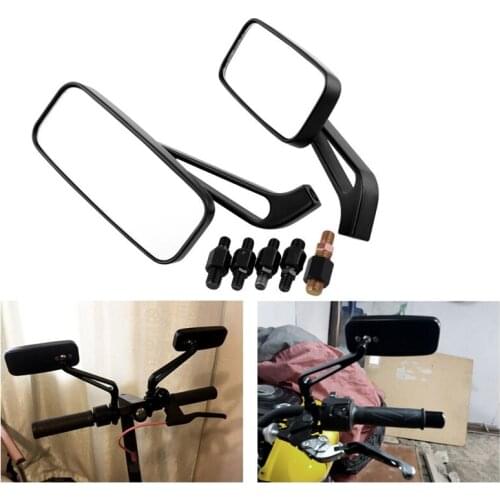 For Honda Yamaha Suzuki Kawasaki Universal Motorcycle Scooters Rearview Mirror Bar End Side View Mirrors