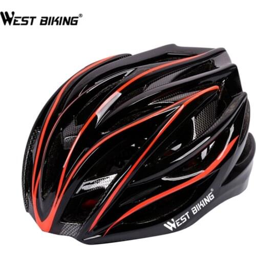 WEST BIKING Bike Helmet Lightweight 54-62CM Breathable Integrally-molded Capacete Bike Helmet Outdoor Sport MTB Cycling Helmet