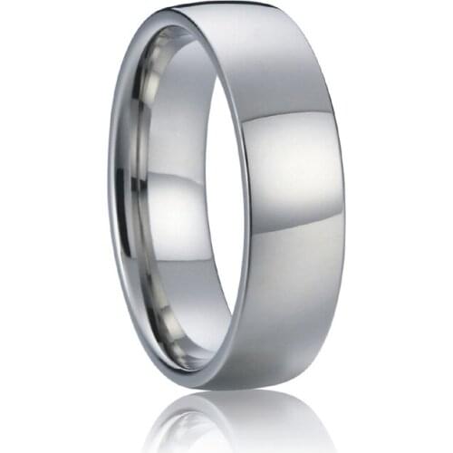 Health pure titanium steel jewelry rings silver color wedding band promise anniversary couple rings for men and women
